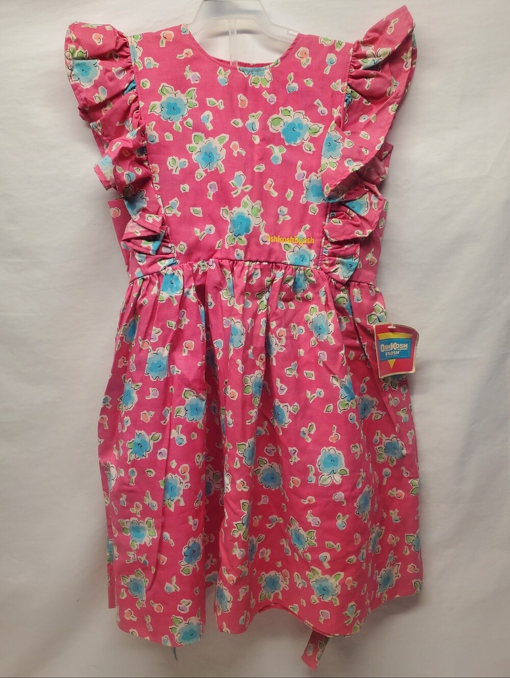 Nwt rare vintage 80s 90s oshkosh floral print pink blue flowers y2k VTG dress